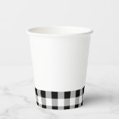 Graduation BBQ Gingham Pappbecher (Rückseite)