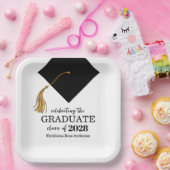 Graduation Black Cap And Tassel Photo Open House  Pappteller (Party)