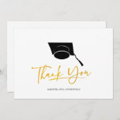 Graduation Cap 2024 Grad Script Dankeskarte (Vorne/Hinten)