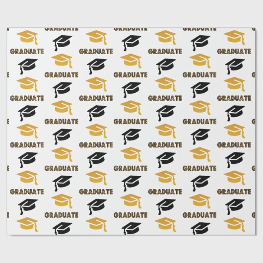 Graduation Cap Celebration Geschenkpapier (Flach)