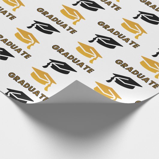 Graduation Cap Celebration Geschenkpapier (Ecke)