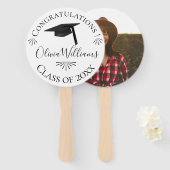 Graduation Cap Class of 2018 Foto Fächer (Vorne und Hinten)