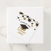 Graduation Cap Class of 2021 für Black & Gold Glit Geschenkanhänger (Beispiel)