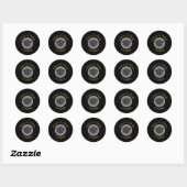 Graduation Cap Class of 20xx Classic Round Sticker (Blatt)