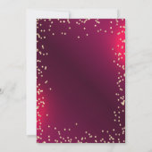 Graduation Cap,Diamonds Frame Red Graduation Einladung (Rückseite)