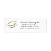Graduation Cap Graduate Return Address (Vorne)