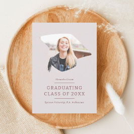 Graduation Cap Maroon Pink 1 Foto Abschluss Ankündigung