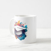 Graduation Cap Mug Kaffeetasse (Vorderseite Links)