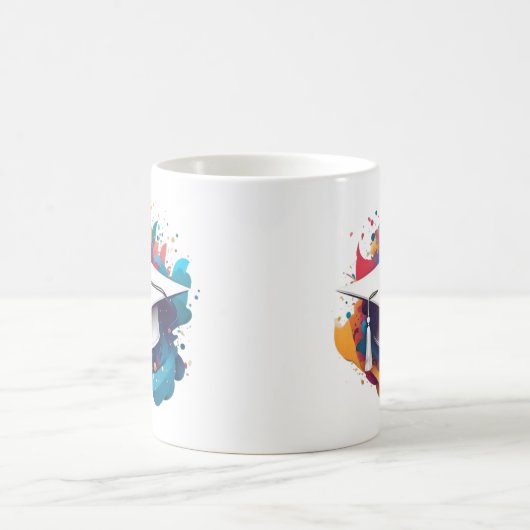Graduation Cap Mug Kaffeetasse (Mittel)