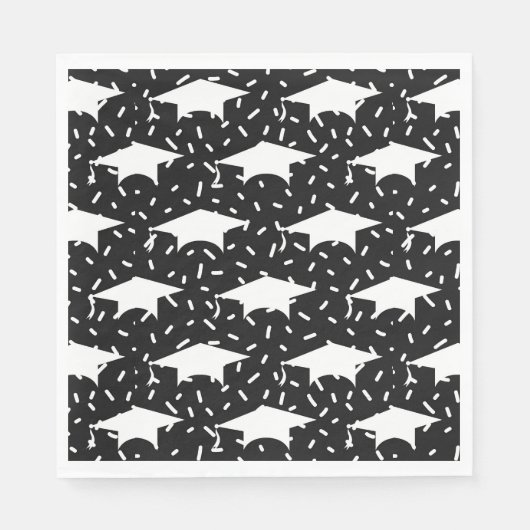Graduation Cap Napkins Serviette (Vorderseite)