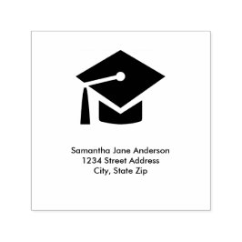 Graduation Cap Square - Briefmarke der selbstständ Permastempel