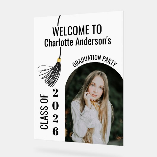 Graduation Cap Tassel  Acrylschild (Winkel)