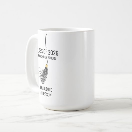 Graduation Cap Tassel Kaffeetasse (Vorderseite Links)