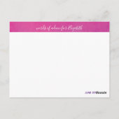 Graduation Cap Wörter der Weisheit Ratschläge Rosa Postkarte (Rückseite)