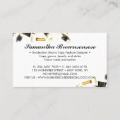 Graduation Caps Handschuhe gestohlenen Speicher Visitenkarte (Rückseite)