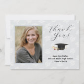 Graduation Caps Photo Thank You Message Cards Einladung (Vorderseite)