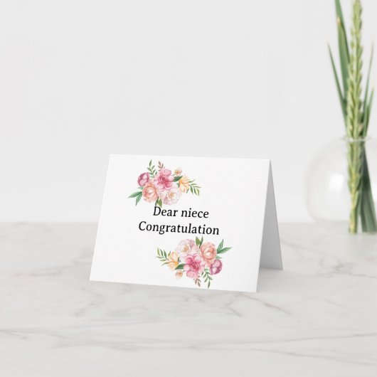 graduation card for niece karte (Vorderseite)