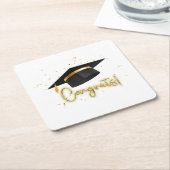 Graduation Celebration Collection Rechteckiger Pappuntersetzer (angewinkelt)