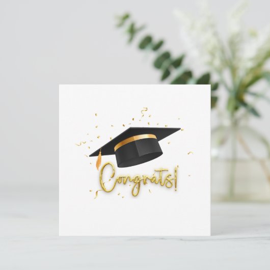 Graduation Celebration Einladung (Stehend Vorderseite)