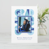 Graduation celebration invitation class of 2026 ankündigung (Stehend Vorderseite)