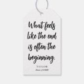 Graduation Centerpiece Grad Party 2026 Decoration Geschenkanhänger (Rückseite)