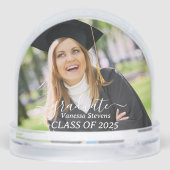 Graduation Class of 2025 Photo Schneekugeln (Rückseite)