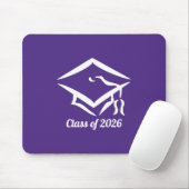 Graduation Class of 2025 PURWHT Customize Year Mousepad (Mit Mouse)