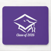 Graduation Class of 2025 PURWHT Customize Year Mousepad (Vorne)