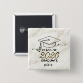 Graduation Class of 2026 / Pin Graduación Button (Vorne & Hinten)