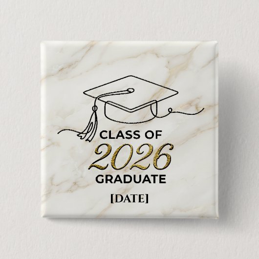 Graduation Class of 2026 / Pin Graduación Button (Vorderseite)