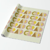 Graduation class of 2026 retro geschenkpapier (Ungerollt)