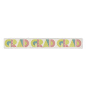 Graduation class of 2026 retro grosgrain ribbon ripsband (Vorderseite)