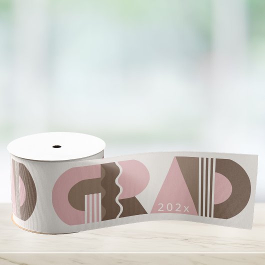 Graduation class of 2026 retro grosgrain ribbon ripsband