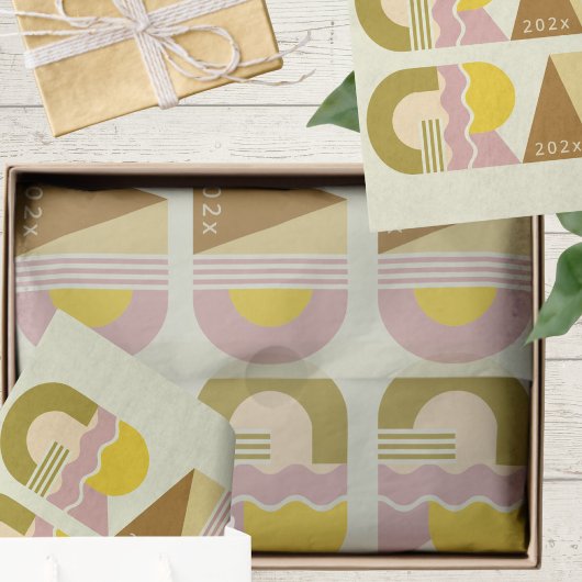 Graduation class of 2026 retro seidenpapier