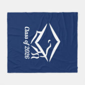 Graduation Class of 20?? BLUCLWHT Customize Year Fleecedecke (Vorderseite (Horizontal))