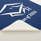 Graduation Class of 20?? BLUCLWHT Customize Year Sherpadecke (3/4)