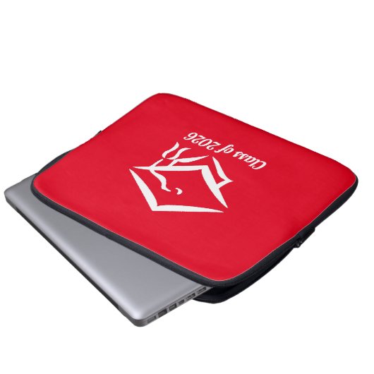 Graduation Class of 20?? REDWHT Customize Year Laptopschutzhülle (Vorne Knopf)
