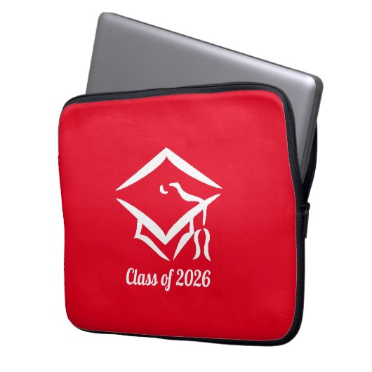 Graduation Class of 20?? REDWHT Customize Year Laptopschutzhülle (Vorderseite Links)