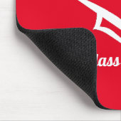 Graduation Class of 20?? REDWHT Customize Year Mousepad (Ecke)