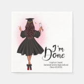 Graduation Class Of Party Serviette (Vorderseite)