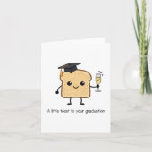 Graduation Congratulations Achievement Toast Funny Karte (Vorderseite)