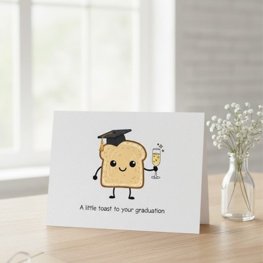 Graduation Congratulations Achievement Toast Funny Karte