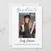 Graduation Congratulations Card - custom Photo Ankündigung (Vorderseite)