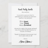 Graduation Congratulations Card - custom Photo Ankündigung (Rückseite)