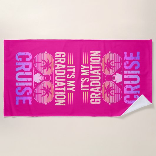 Graduation Cruise Beach Towel Strandtuch (Vorderseite)