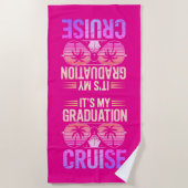 Graduation Cruise Beach Towel Strandtuch (Vorderseite)