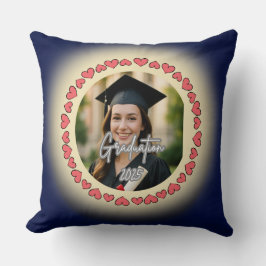Graduation Custom Photo Throw Pillow Kissen