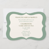 Graduation Daughter Floral Bouquet Invitation Einladung (Rückseite)