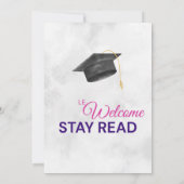 Graduation Digital Invitation Template – Modern Gr Einladung (Rückseite)