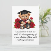 Graduation  einladung (Stehend Vorderseite)